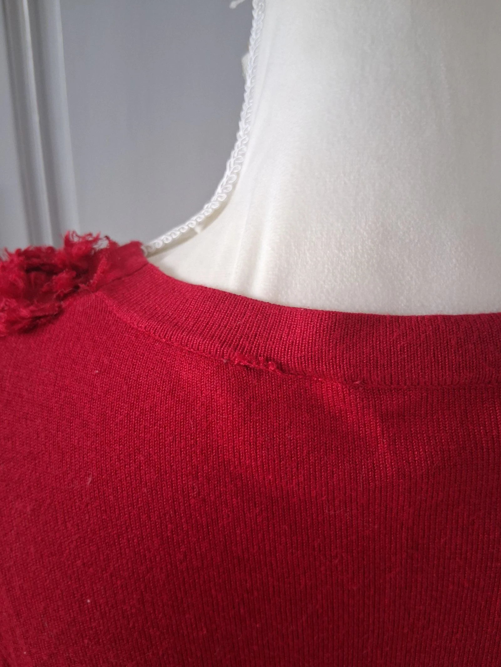 Kira rood vestje - Romantische en ruches details - Maat M – photo 7